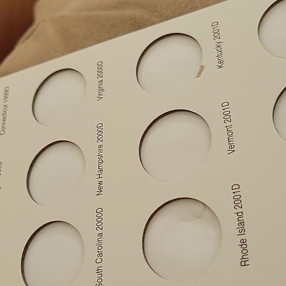 RARE 🇺🇸 US MINT  50 STATE QUARTER FOLDER 1999-2008 +2 NEW FREE LINCOLN FOLDERS - Picture 9 of 9